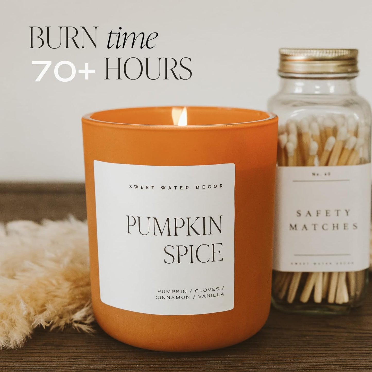 Sweet Water Decor Spooky Season Orange Scented Candle