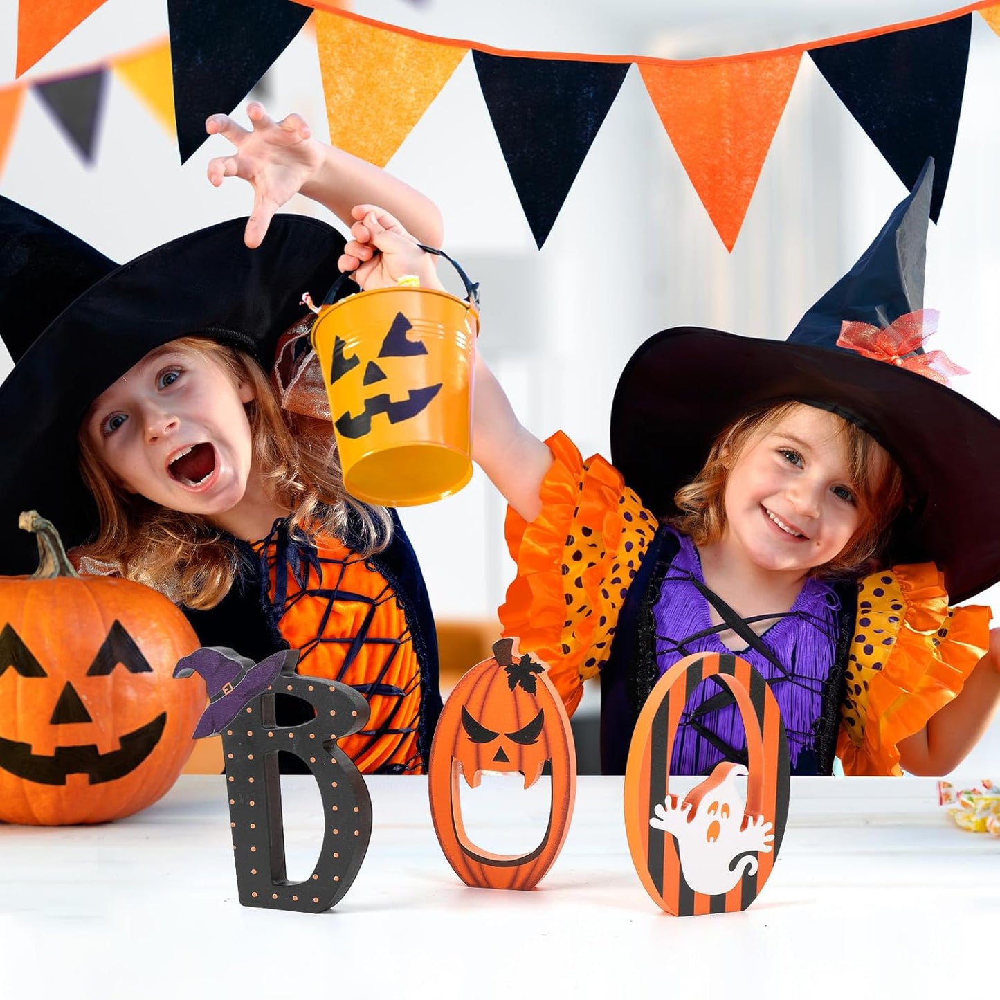 BOO Sign Halloween Table Decoration Indoor