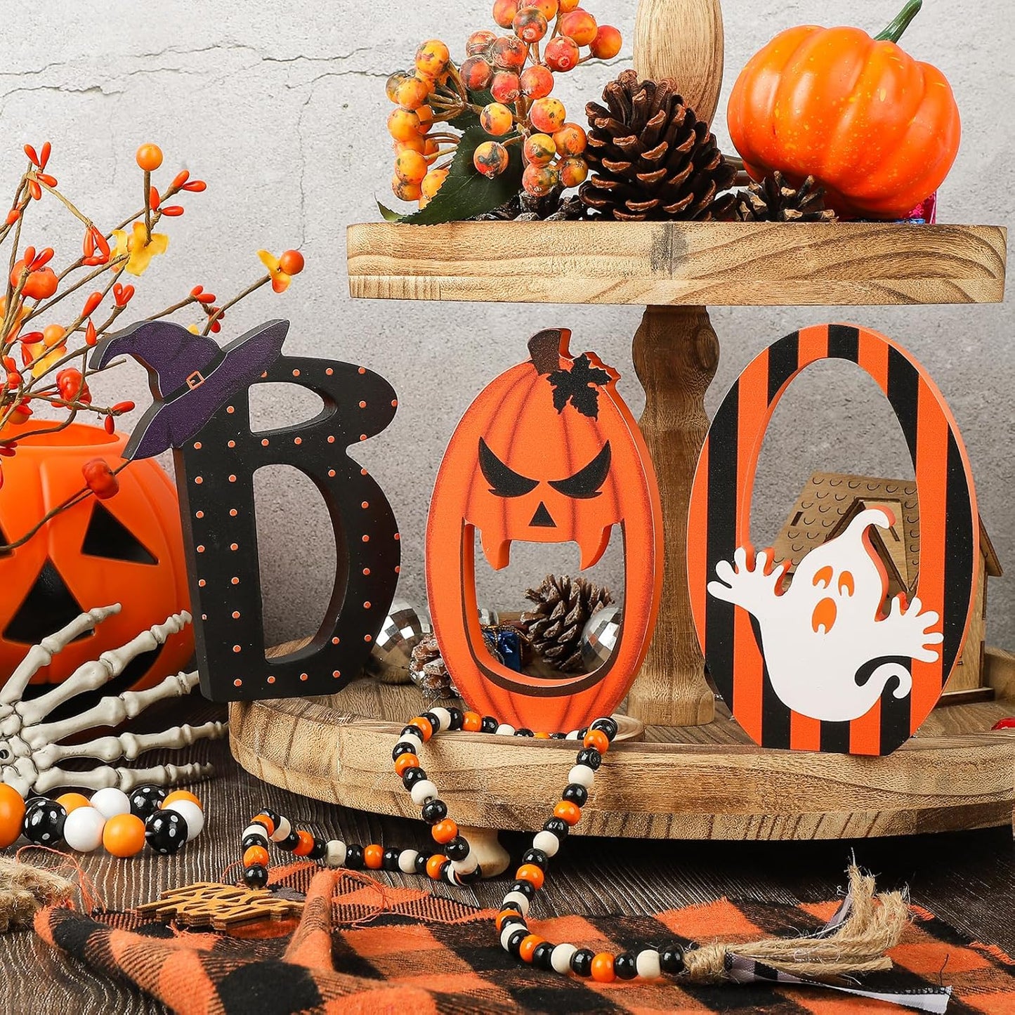 BOO Sign Halloween Table Decoration Indoor