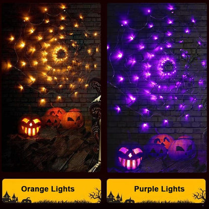 Halloween Decorations Spider Web Lights - 4FT
