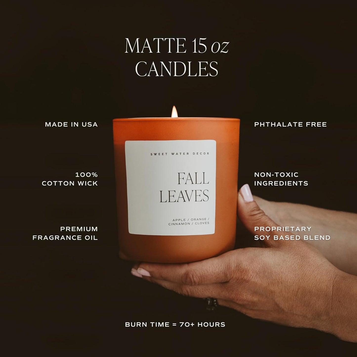 Sweet Water Decor Spooky Season Orange Scented Candle