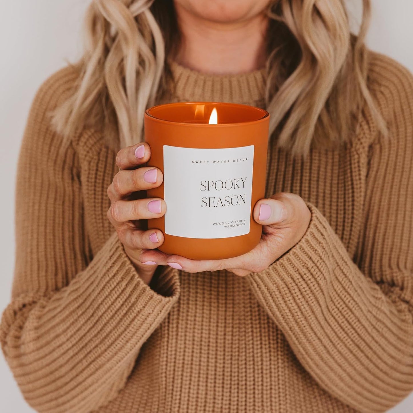 Sweet Water Decor Spooky Season Orange Scented Candle