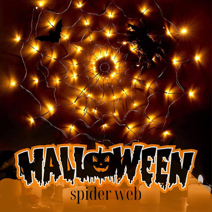 Halloween Decorations Spider Web Lights - 4FT